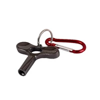 universal metal black drum skin adjustment tuning key wrench with red carabiner keyring kit for drum parts accessories