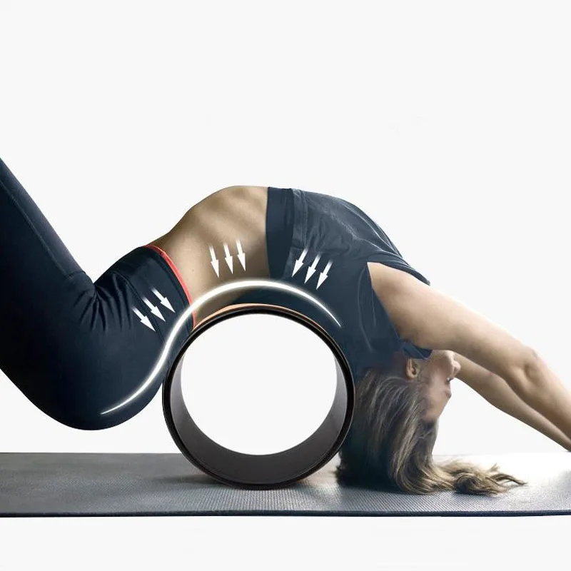 Колесо для йоги из натуральной пробки профессиональные пилатные спортивные