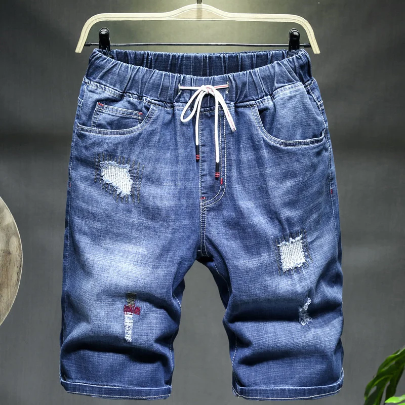 

Men's loose denim shorts, oversized shorts 9xl, 10xl, large, large