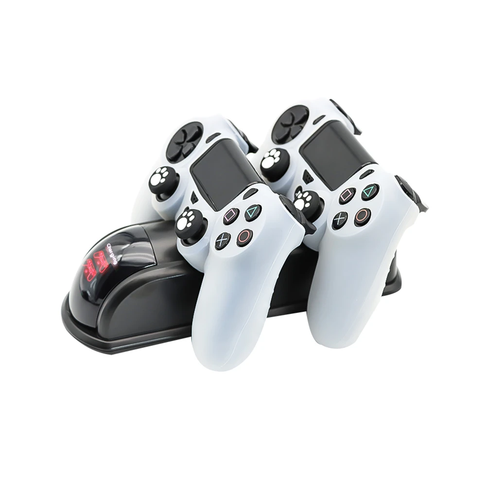 Зарядная док-станция два разъема для зарядки геймпада PS4 PlayStation 4 Slim Pro поддержка