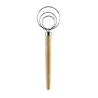 9 дюймов Нержавеющаясталь датский венчик для теста с деревянной ручкой Портативный Кухня кухонные принадлежности, приспособления для HFD889