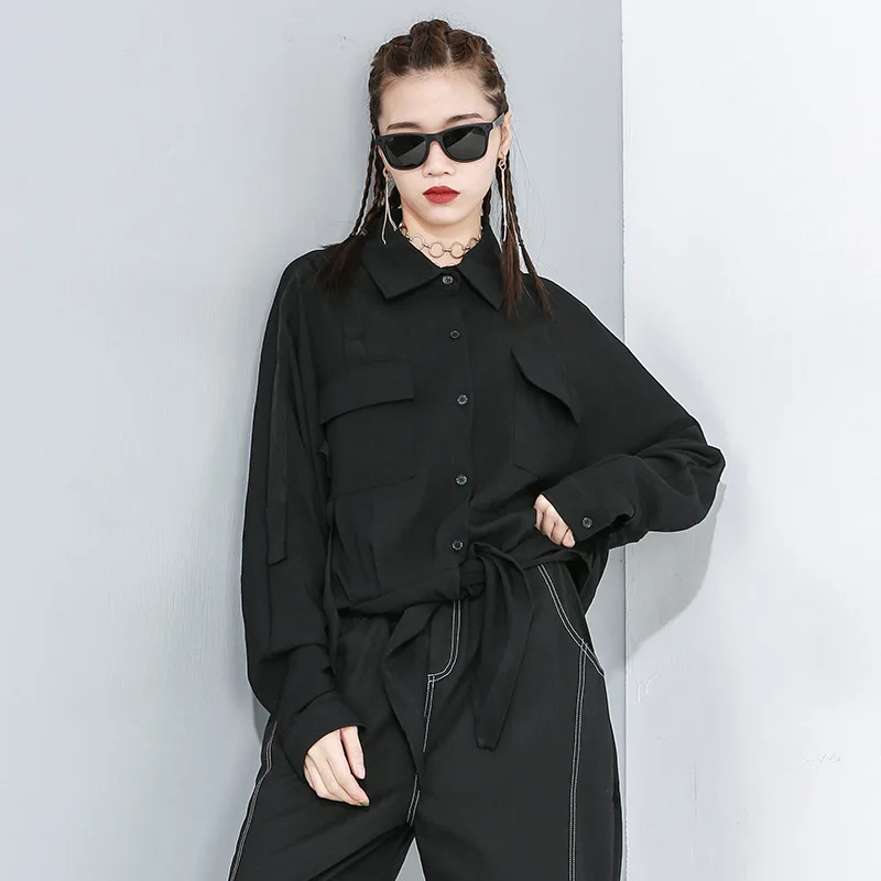 2020 кардиган Необычные повседневные рубашки рукав летучая мышь рубашка Женские