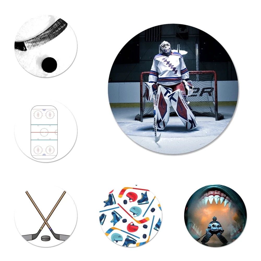 

ice Hockey Rink sport Mom Kitchen Home Decor Refrigerator Magnetic Stickers Opener Beer Coke 58mm