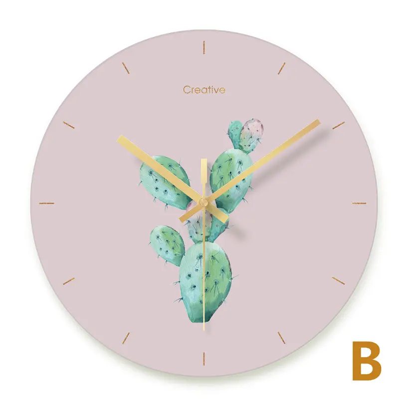 3031 Wall Clock Nordic Household Mute Living Room Bedroom Minimalist Modern Decorative Wall Watch 14 Inch Quartz Round Clocks - Цвет: 3031