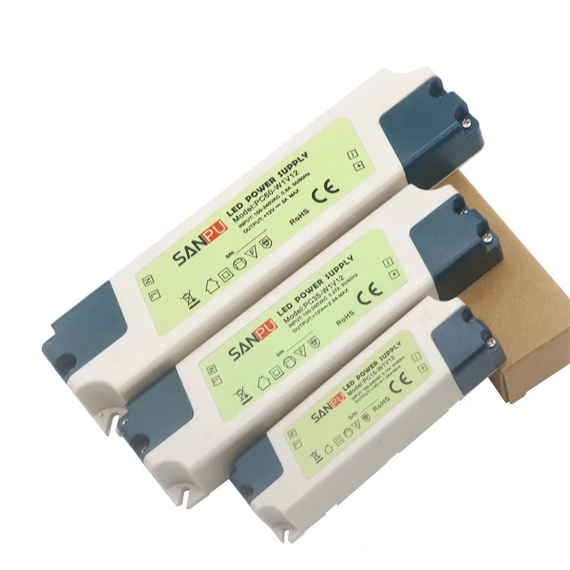 DC12V/24 V Безопасность Светодиодный Питание освещения трансформаторный Блок 15/35/60