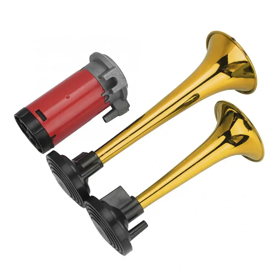 Автомобильный воздушный насос с двумя трубками 12 В пневматический сигнал