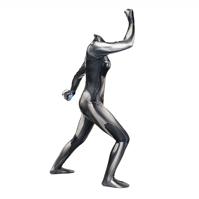 Для взрослых и детей черный Самус Аран игра герой Косплей-костюм супергерой