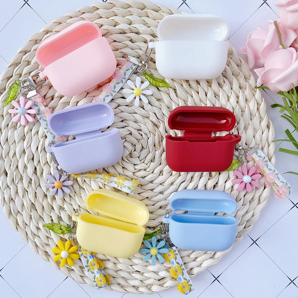 

Cute Korean Flower Silicone Cover for Apple Airpods Pro Case Bluetooth Wireless Earphone Cover for AirPods 3 Case Accessories