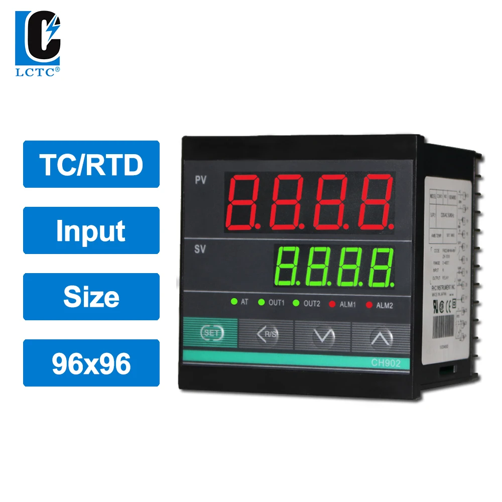 

TC/RTD input CH902 96x96mm SSR/Relay/4-20mA/0-10V output RKC Industrial intelligent PID temperature controller