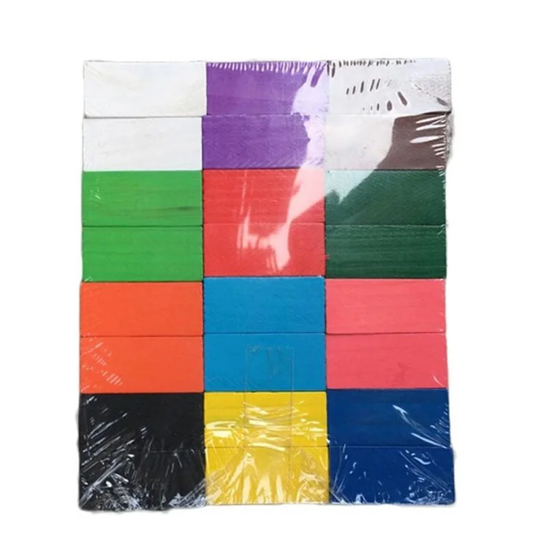 

120pcs/set Kids Rainbow Wooden Bricks Toys Domino Blocks Children Early Educational Wooden Toys For Children Gift New