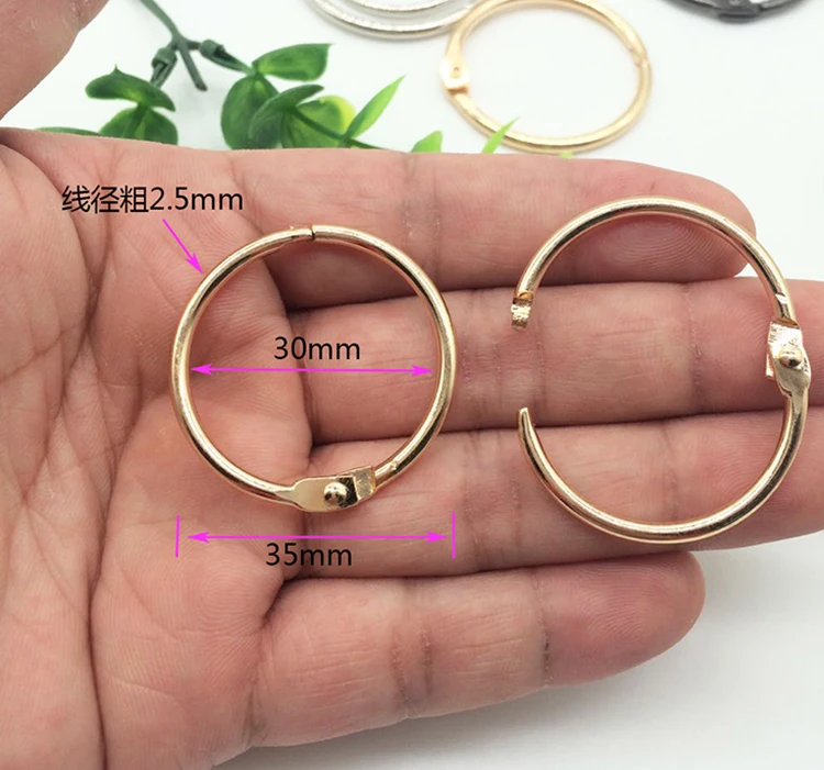 

OLOEY Металлические кольца для блокнота 15-30 мм 5 шт.