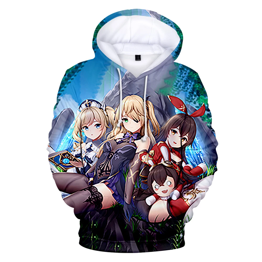 

3D Anime Genshin Impact Hoodie Comic Sweatshirts Harajuku Men Women Long Sleeve Casual Hoodies Boys/Girls Streetwear 3D Hoodies