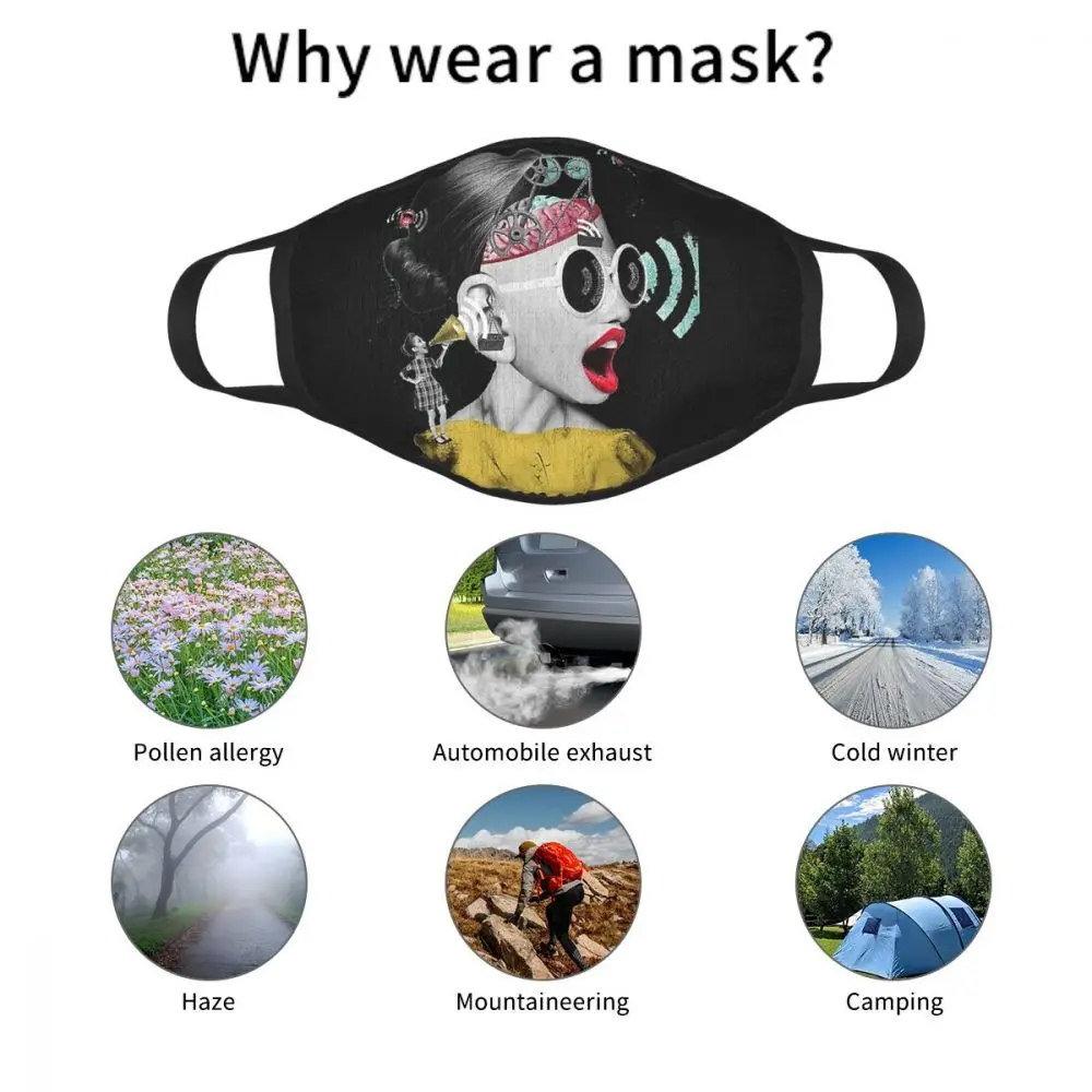 

Hearing Impaired Non-Disposable Mouth Face Mask Deaf Anti Haze Mask Protection Cover Respirator Mouth Muffle