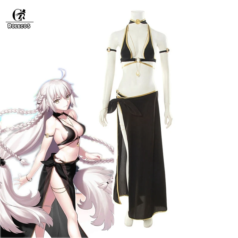 ROLECOS FGO Fate Grand Order Jeanne d'Arc Косплей костюмы Joan of Arc Fate Косплей Костюм Купальник полный комплект