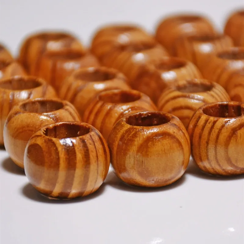 Для изготовления украшений своими руками Браслет деревянные бусины с большими