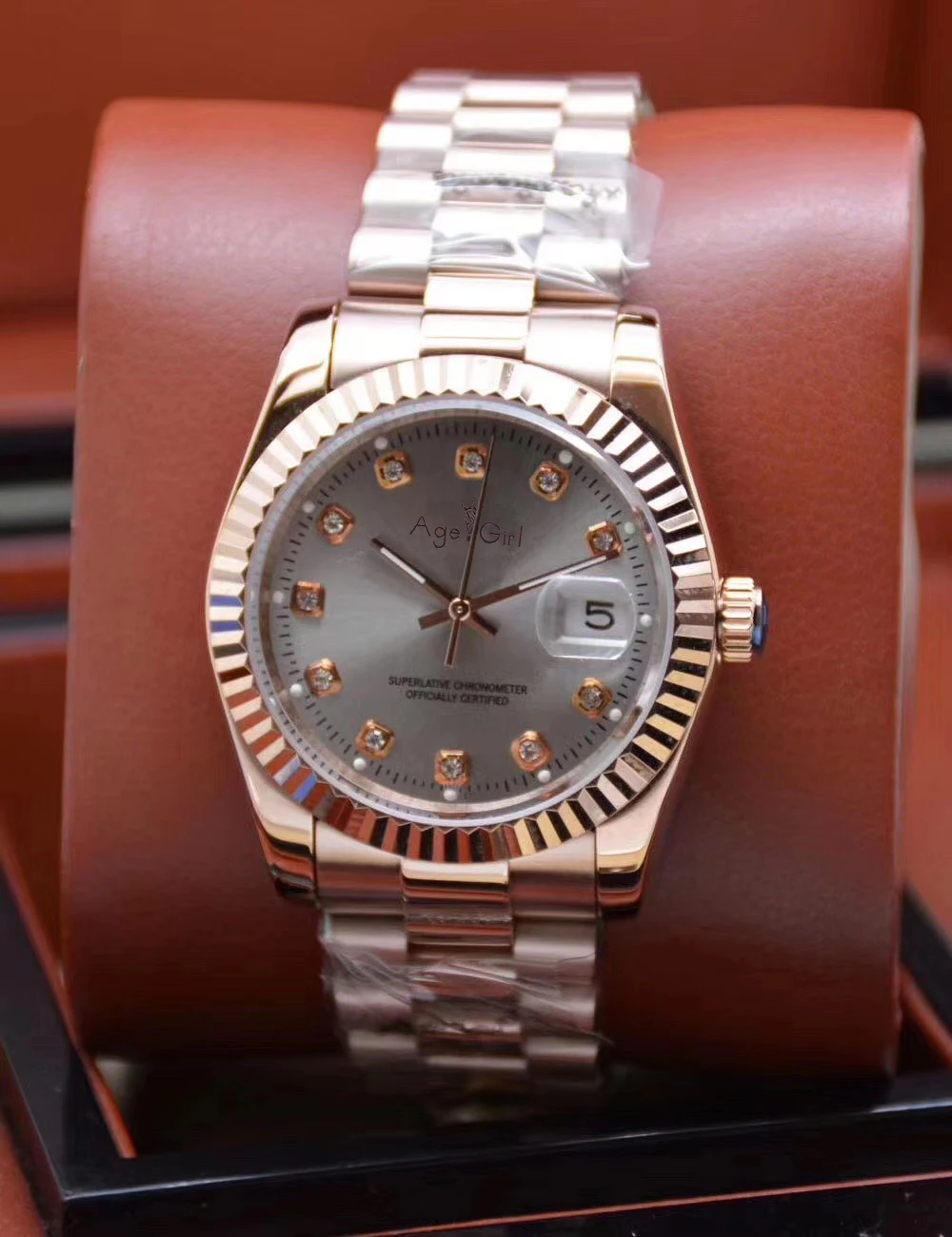 

Luxury New Men Automatic Mechanical Datejust Stainless Steel Sapphire Rose Gold Black Luxury Diamonds Shell Grey Watches