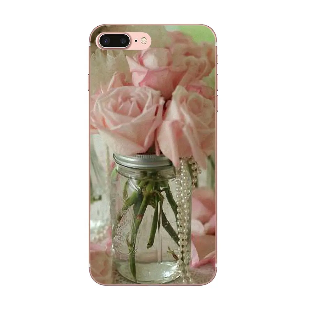For HTC Desire 530 626 628 630 816 820 830 One A9 M7 M8 M9 M10 E9 U11 U12 Life Plus Soft Original Vintage Pastel Pink Flower | Мобильные
