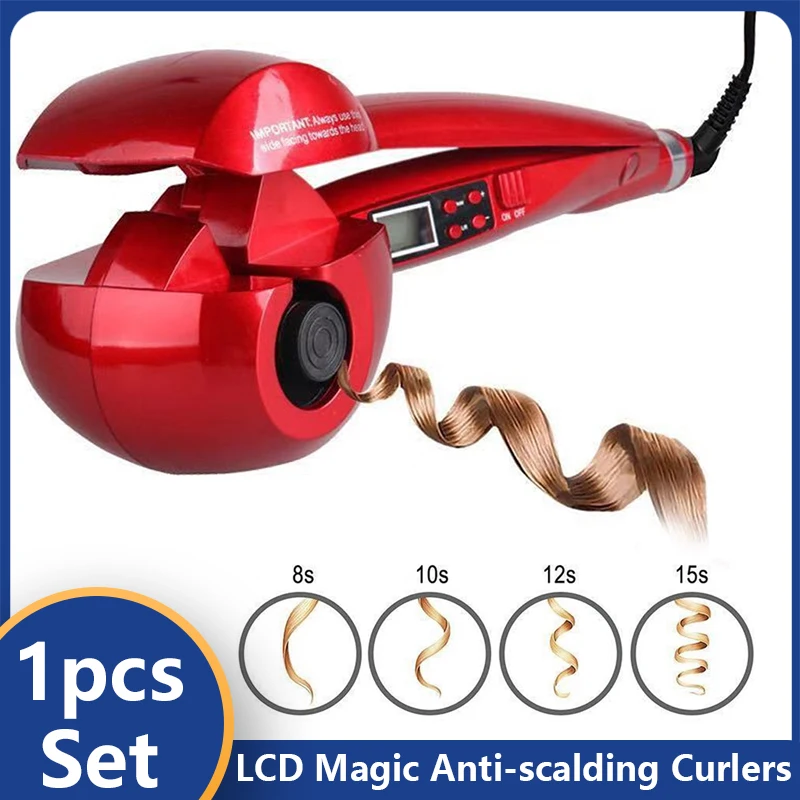 

Щипцы для завивки волос, Автоматические щипцы для завивки волос, волшебные щипцы для завивки волос с ЖК-дисплеем, инструмент для укладки вол...