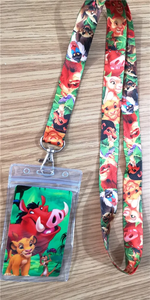 1 шт. мультяшный Король Лев Симба ПВХ Именной держатель для карт