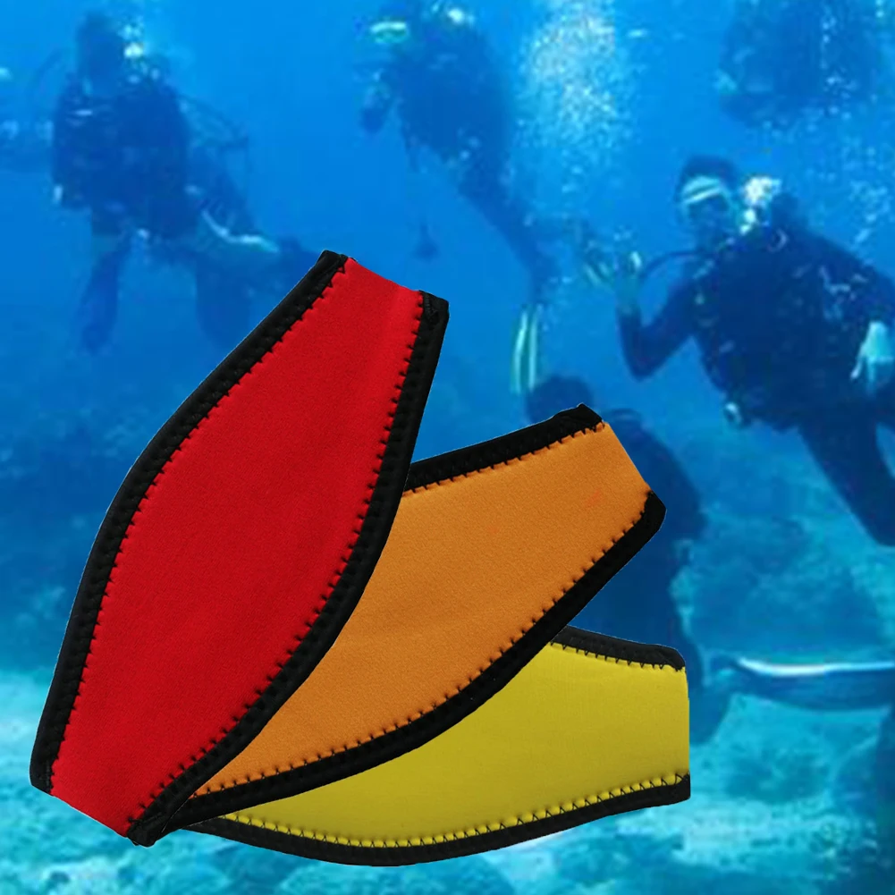 Scuba Diving Mask Head Strap Cover Padded Protect Long Hair Band Strap-Wrapper For Swimming Added Comfort Equipment | Спорт и