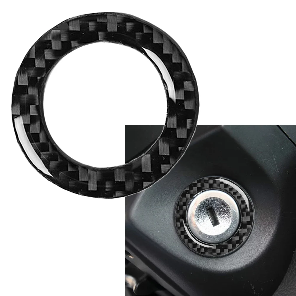 

Углеродное волокно ABS Start Stop Switch кольцо декор отделка Крышка Для Ford Mustang 2009-2013