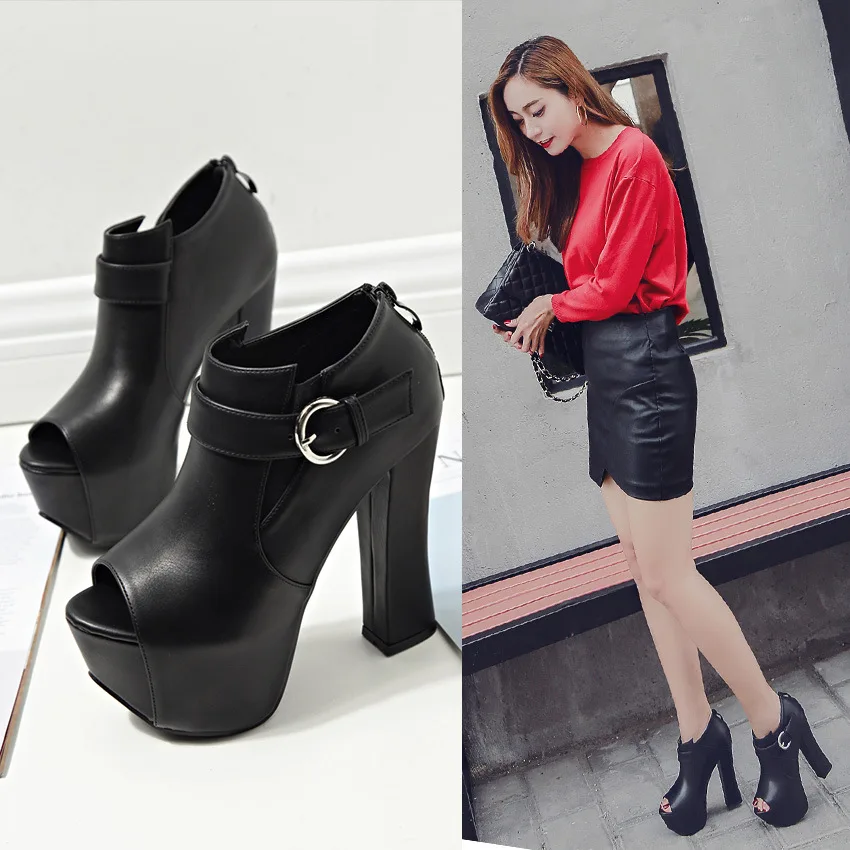 COWCOM 2018 женская обувь с ремнем и пряжкой водонепроницаемая платформа супер