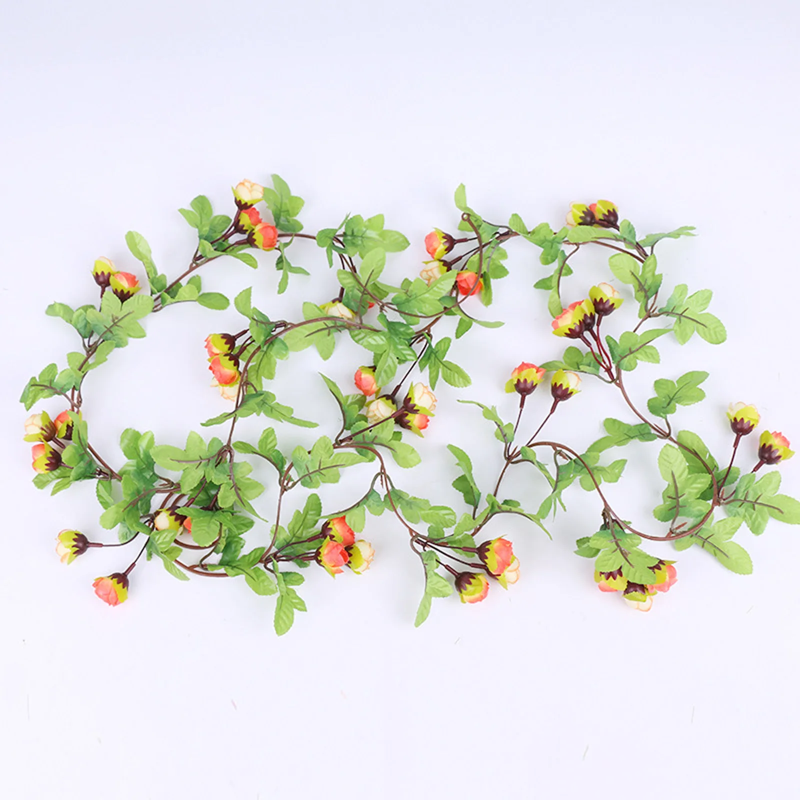 Искусственные розы цветы ротанговая маленькая гирлянда пионов Декор шелковая