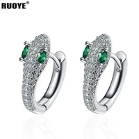 925 sterling silver luxury earring snake stud earring for women korea jewelry female new
