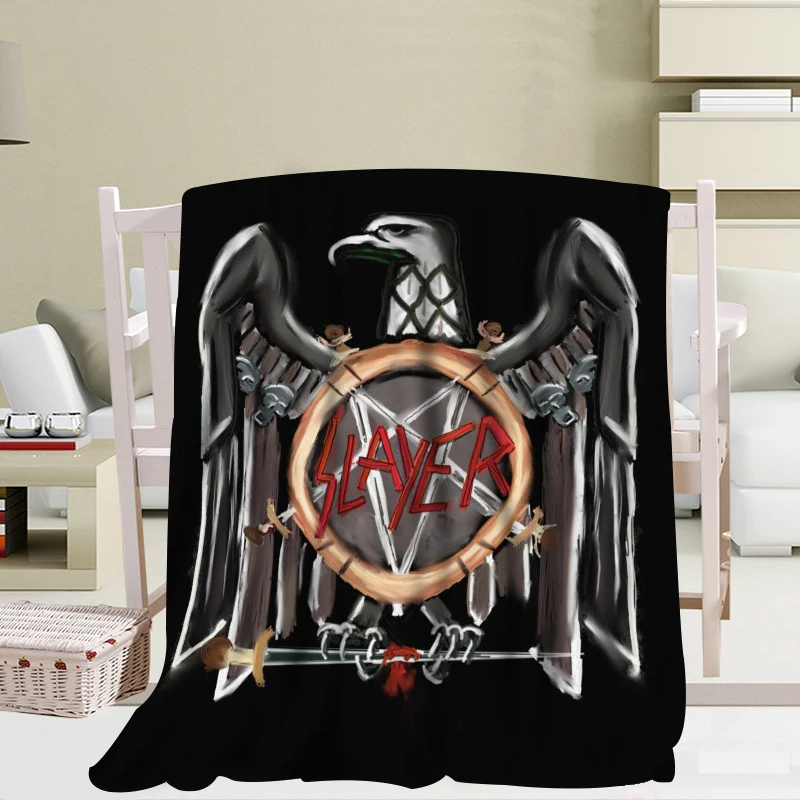 Offerte Coperta Slayer Personalizzata 56x80 Pollici 50x60 Pollici 40x50 Pollici Casa/divano/biancheria Da Letto Coperta Da Tiro Coperta Calda Per Adulti Per Bambini