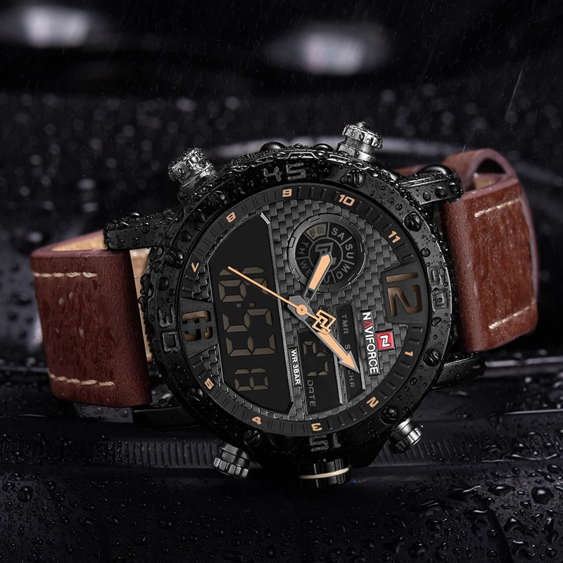 Часы NAVIFORCE мужские водонепроницаемые спортивные кварцевые | Наручные часы