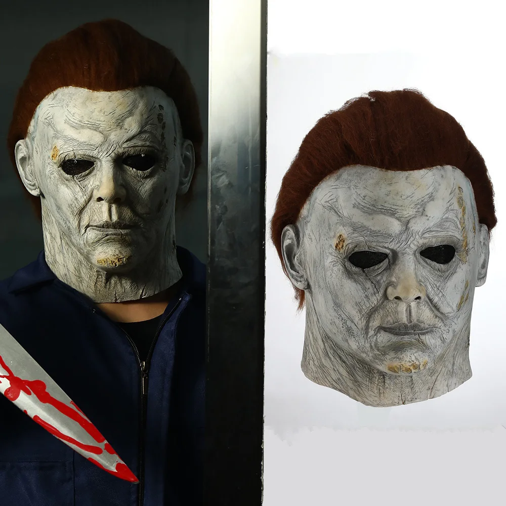 Майкл Майерс маски Косплэй лет спустя Костюмы Аксессуары латексная маска для