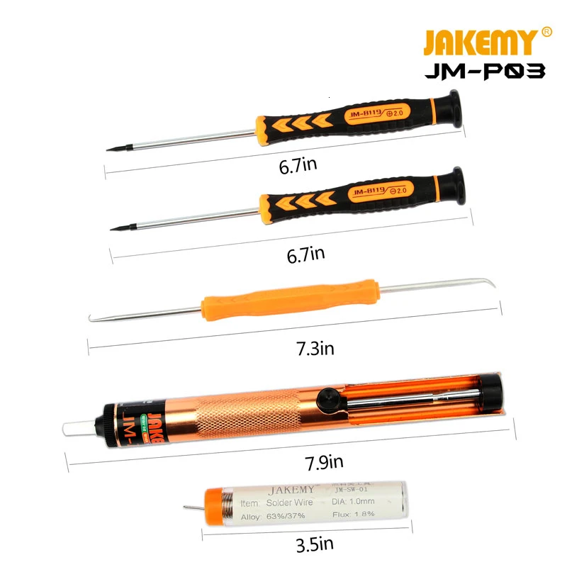 JAKEMY JM-P03 P04 Primary Finely Processed Portable DIY Repair Welding Tool Set soldering iron kit for mobile phone computer