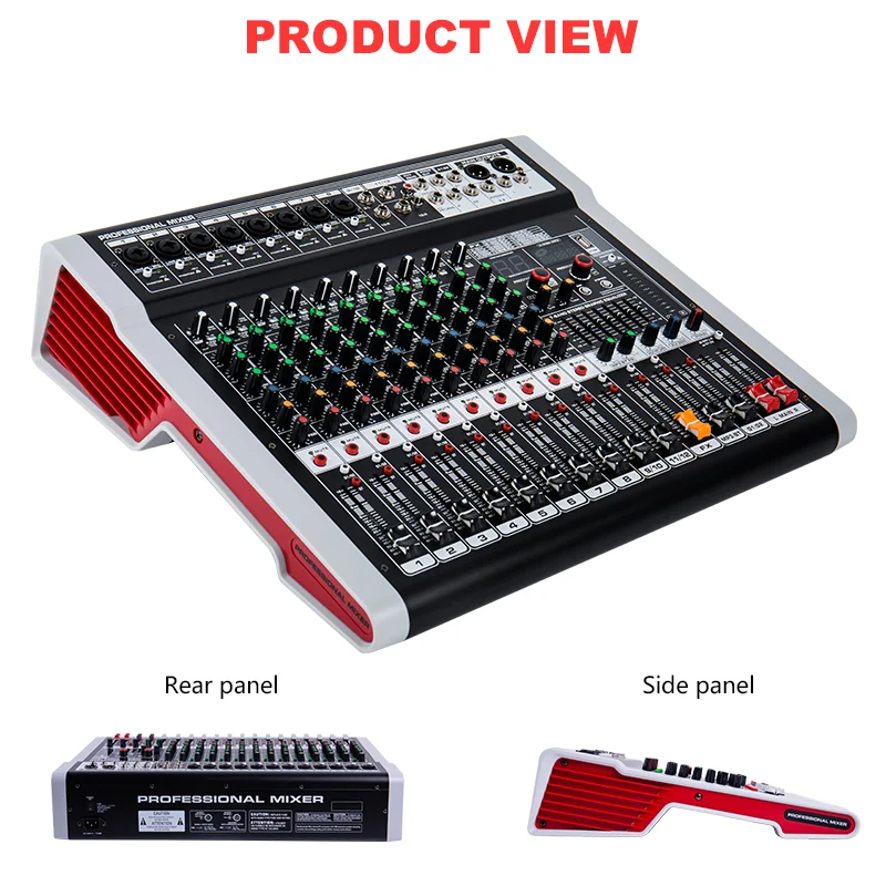 Микшер Audio PX12 12-канальный контроллер DJ саундборд с 16 DSP эффектами USB Bluetooth XLR Aux входным интерфейсом.