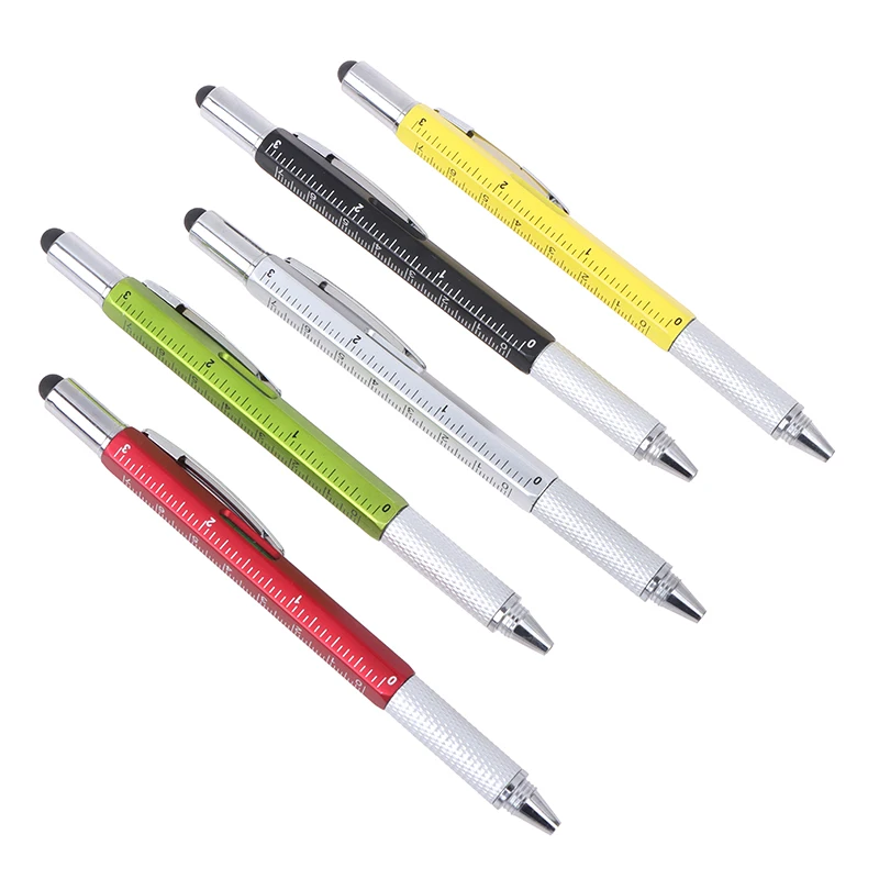 

5 color novel Multifunctional Screwdriver Ballpoint Pen Touch Screen plasti Gift Tool School office supplie stationery pens
