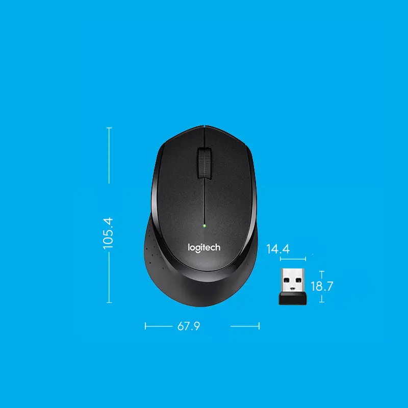 Мышь Logitech M330 Беспроводная Бесшумная 2 4 ГГц USB 1000DPI | Компьютеры и офис