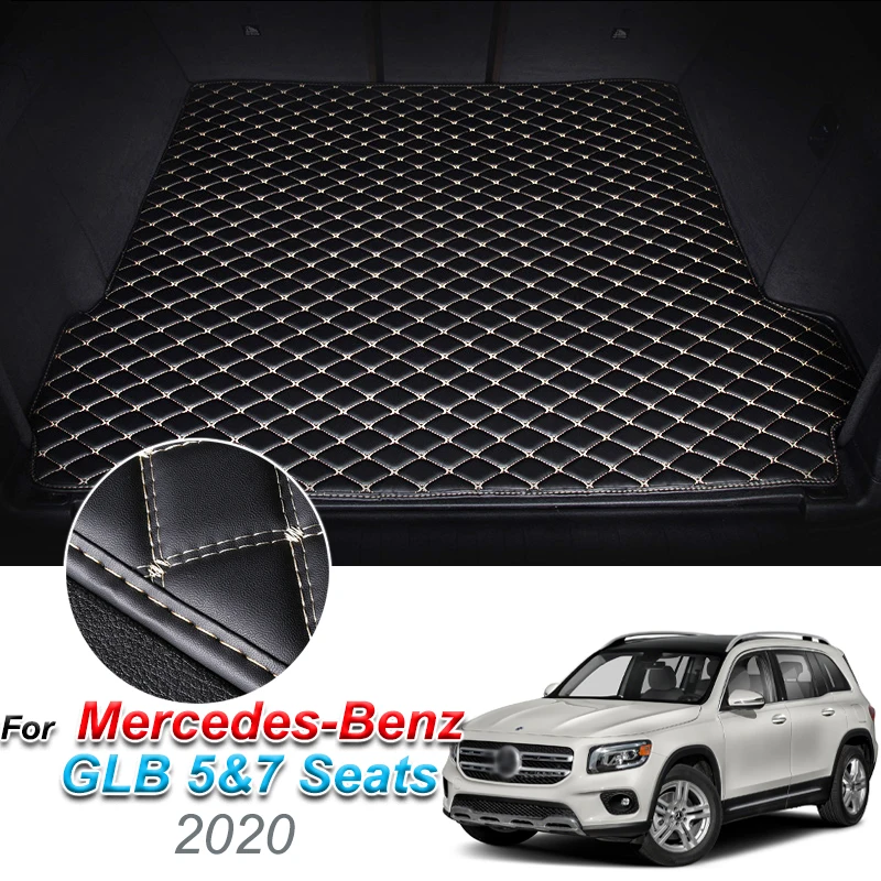 

Кожаный коврик для багажника автомобиля для Mercedes-Benz GLB 2020 5 7 мест Коврики для багажника аксессуары внутренний багажник