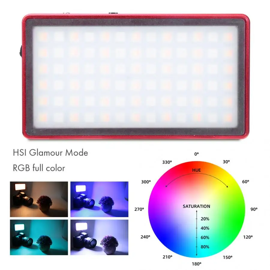 Светодиодный светильник для видеосъемки ZF PL10A RGB 2500 7000K с регулируемой яркостью