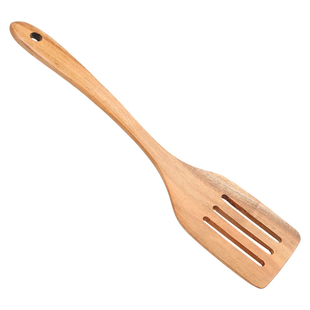 Strainer Spatula Японская портативная деревянная кухонная утварь, антипригарная лопатка, ложка, лопатка для еды, палочка для еды, вилка, посуда для путешествий, кухонный инструмент - Цвет: Strainer Spatula
