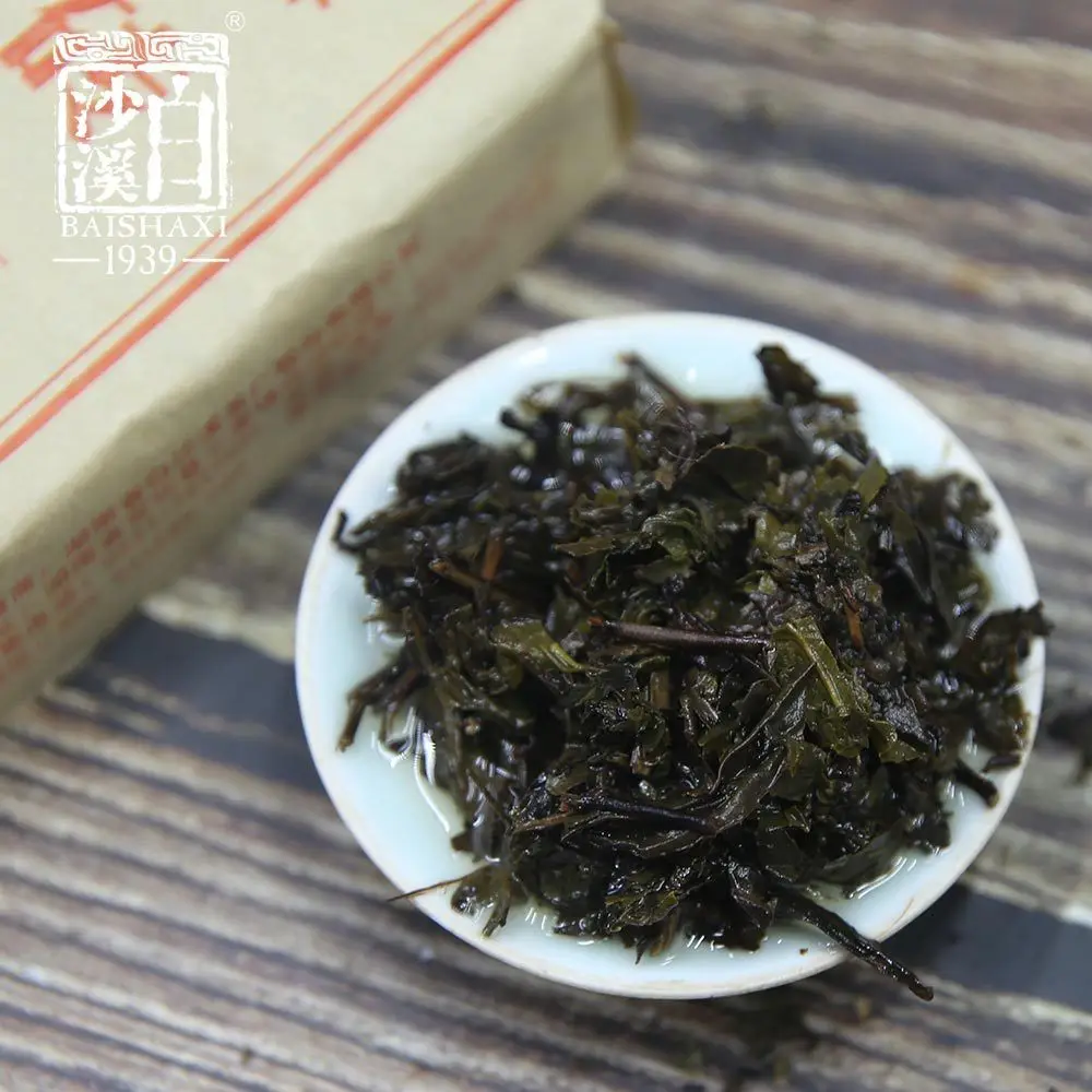 

Anhua Baishaxi Dark Tea with Golden Flower Dark Tea Fu Brick 300g