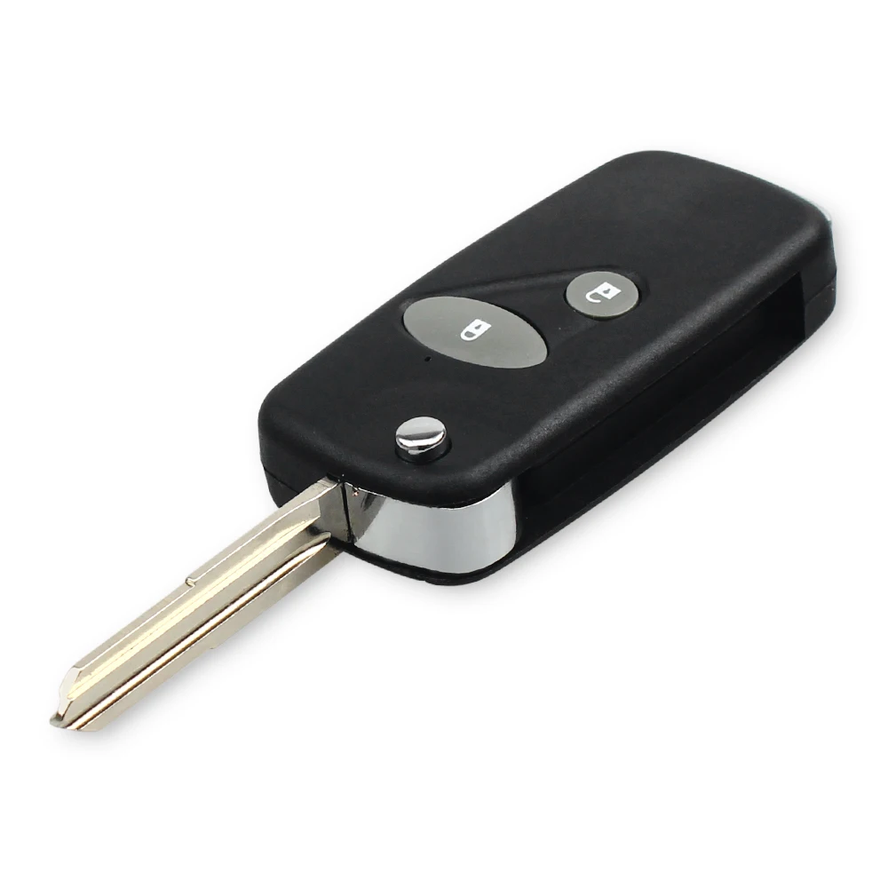 KEYYOU 2 кнопки Складной флип дистанционный ключ-брелок от машины чехол оболочка для