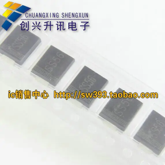 Бесплатная доставка. SS56 SMD диод Шоттки 60 в 5 А DO-214AB (громкость SMC) | Электронные