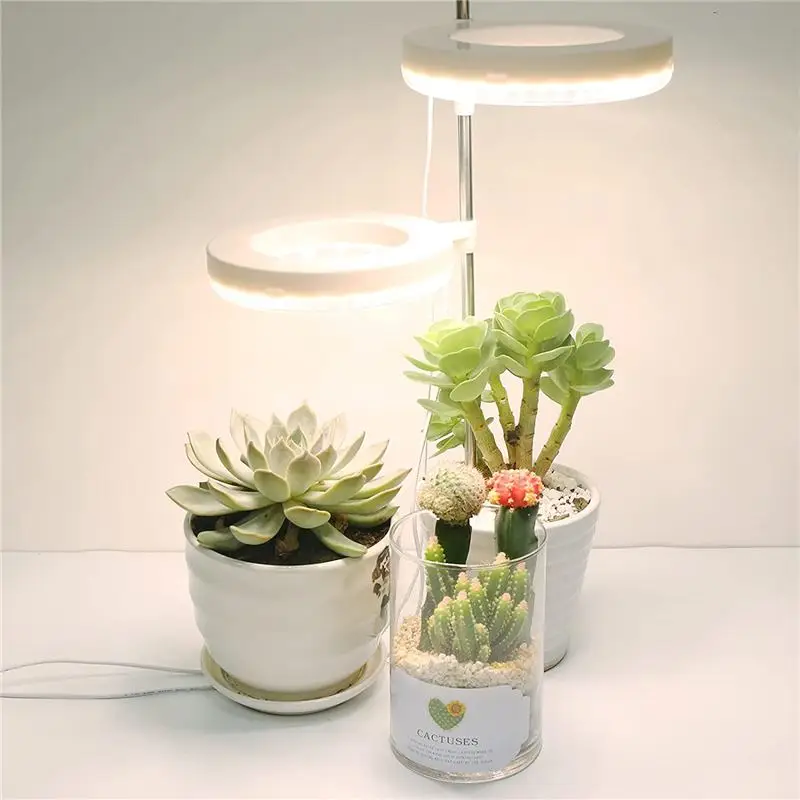 

Фитолампа Angel с двумя кольцами, DC5V, USB, светодиодная лампа полного спектра для комнатных растений, саженцев, домашних цветов