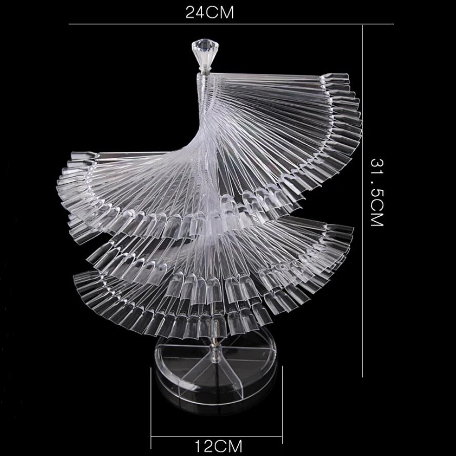 Подставка для дизайна ногтей вращающаяся полка накладных 120 палочек инструмент