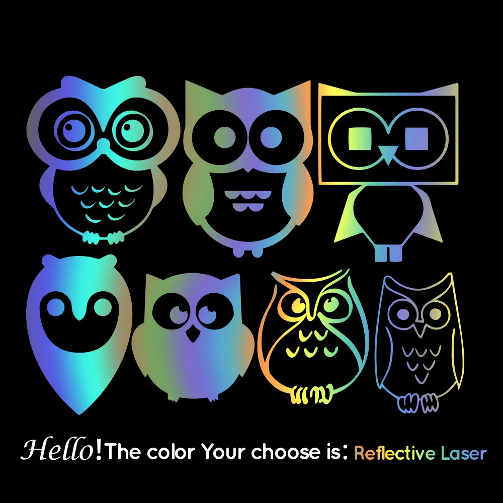 

Free shipping Wild Owl Car Decal Figure Diy Adhesive Window Car Stickers Waterproof Auto Sticker