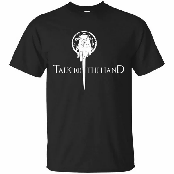 Игра престолов футболка поговорите с ручной Тирион Ланнистер мужская коротким