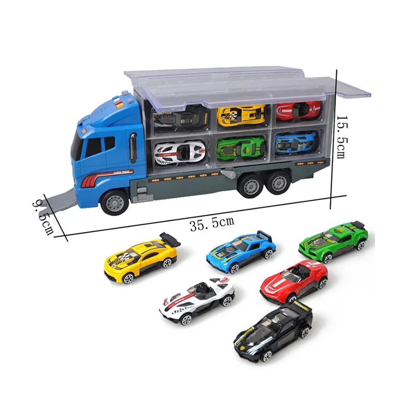 Автоконтейнер большой грузовик металлический сплав модель автомобиля