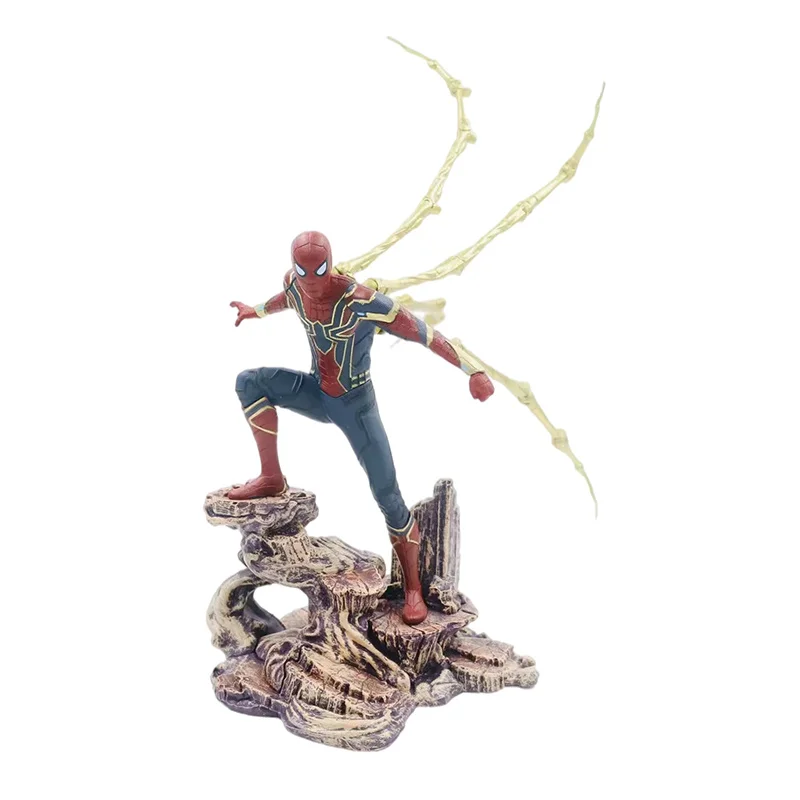 

GK Marvel Legends Avengers: Infinity War Action Figure Iron Spiderman Movable Paw Pvc 28cm Figma Movie Model Collection Toys