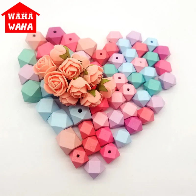 15 20 мм DIY геометрический разноцветный деревянный куб необработанные