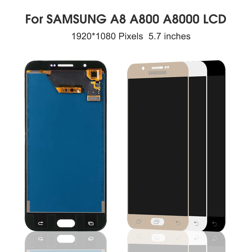 ЖК дисплей с регулируемой яркостью для Samsung Galaxy A8 2015 A800 сенсорный экран цифровым