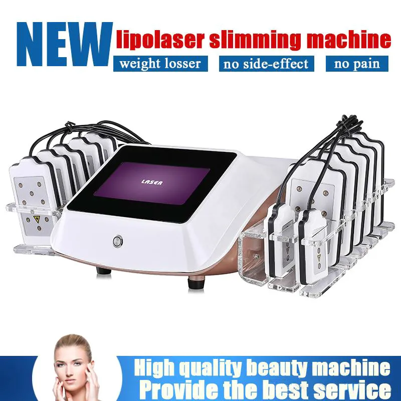 

2020 New Arrival Diode Lipo Fat Burning Anti-Cellulite Body Sculpting 14 Pads Weight Reduce Beauty Slimming Machine Spa&salon